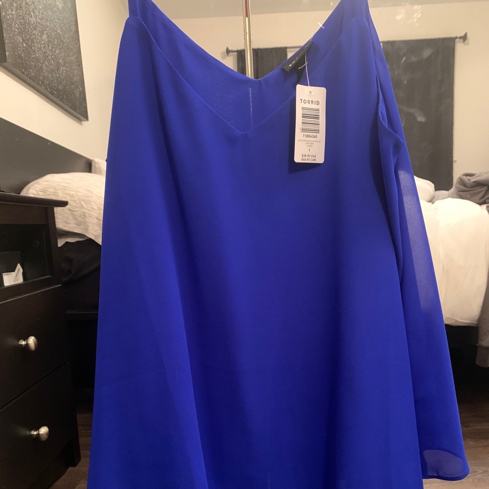 NWT royal blue Torrid Blouse